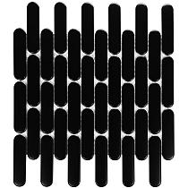 Sevilla Oval Finger Black 30x30xcm