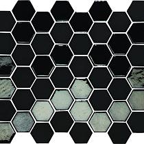 Valencia Recycled glass Black 27,8x32,5xcm