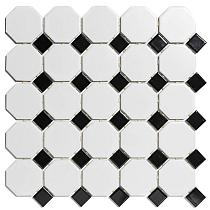 Paris Octagon White and Black 29,5x29,5xcm