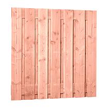 Douglas fijnbezaagd plankenscherm 15-planks 19 mm, 180 x 180 cm, onbehandeld.