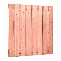Douglas geschaafd plankenscherm 17-planks 18 mm, 180 x 180 cm, onbehandeld.