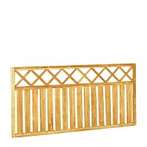 Rechthek met trellis 180 x 90 cm, groen geïmpregneerd.