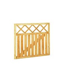 Rechthekpoort met trellis 100 x 90 cm, groen geïmpregneerd.