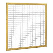 Grenen betonijzertrellis met maas 7,5 x 7,5 cm, in raamwerk 4,4 x 6,8 cm, 180 x 180 cm, groen geïmpregneerd.