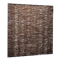 Wilgentenenscherm fijn, met ijzeren frame, 180 x 180 cm.