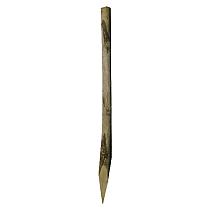 Ronde paal tamme kastanjehout geschild, Ø 6/8 x 180 cm.