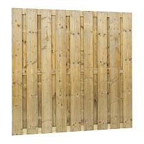 Jumboscherm geschaafd vuren 20-planks 15 mm, 180 x 180 cm, recht, groen geïmpregneerd.