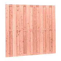 Douglas fijnbezaagd plankenscherm 18-planks 15 mm, 180 x 180 cm, onbehandeld.