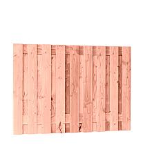 Douglas fijnbezaagd plankenscherm 19-planks 15 mm, 180 x 130 cm t.b.v. betonsysteem, onbehandeld.