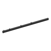 Hillfence metalen paal, inclusief aansluitingset en afdekkap, 6 x 4 x 160 cm, zwart.