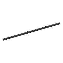 Hillfence metalen hoekpaal, inclusief aansluitingset en afdekkap, 6 x 6 x 240 cm, zwart.