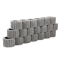 CIRKELFLOR GROOT GRIJS 48X38X30CM
