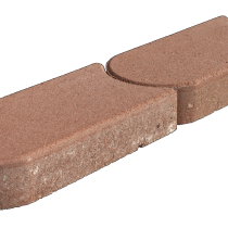 KANTSTEEN GRASKANT ROOD 22X12X4.5CM