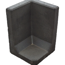 HOEK L-ELEMENT ZWART 40X40X40CM