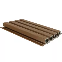 NewTechWood HKC co-extrusie Castellation PRO35 gevelbekleding, 3,3 x 21,5 x 290 cm, Teak.