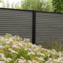 NewTechWood Co-extrusie composiet scherm Triple, 180 x 180 cm, Silver Gray.