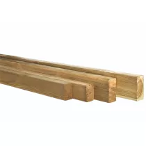 Grenen geschaafde regel 4,4 x 9,5 x 300 cm, groen geïmpregneerd.