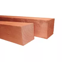 Douglas fijnbezaagde paal 10 x 10 x 250 cm, onbehandeld.