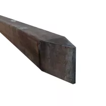AV Hardhouten paal geschaafd, gepunt 6,8 x 6,8 x 300 cm