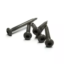 RVS schroef met gekleurde top voor NTW Castellation PRO, set a 50 stuks incl. bit, Silver gray.