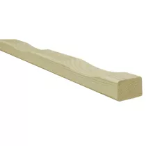 Vuren ventilatielat t.b.v. wandbekleding, 2,1 x 4,5 x 250 cm, groen geïmpregneerd.