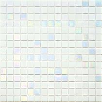 Mosaico serie cromie acqua bianco lux 2x2 33x33