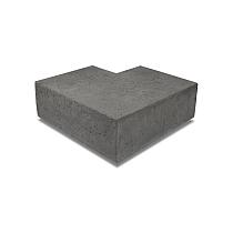 Hoekstuk Traptrede Oud Hollands 37x15cm, 90° binnen Antraciet