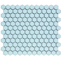 Barcelona Hexagon Soft Blue with Edge 26x30xcm