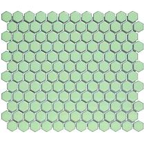 Barcelona Hexagon Soft Green with Edge 26x30xcm