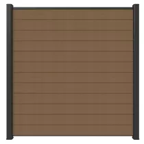 NewTechWood Co-extrusie composiet scherm, 180 x 180 cm, Teak.