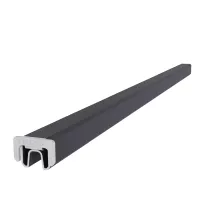 NewTechWood aluminium frameset t.b.v. reguliere schermplanken, zwart.