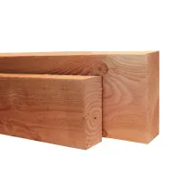 Douglas gording geschaafd 6,5 x 21 x 600 cm, onbehandeld.