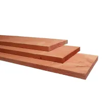 Douglas fijnbezaagde plank 3,2 x 20 x 500 cm, onbehandeld.