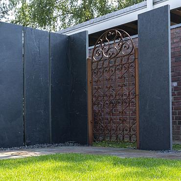 MUURELEMENT BLACK SLATE 250X50X4-6,5 CM