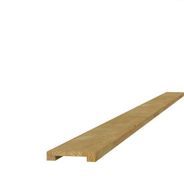 Vuren geschaafde afdeklat met sponning (5,2 cm) 1,9 x 7 x 181,5 cm t.b.v. recht en toogscherm, groen geïmpregneerd.
