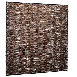 Wilgentenenscherm fijn, met ijzeren frame, 90 x 180 cm.