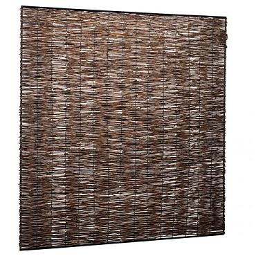 Wilgentenenscherm fijn, met ijzeren frame, 90 x 180 cm.
