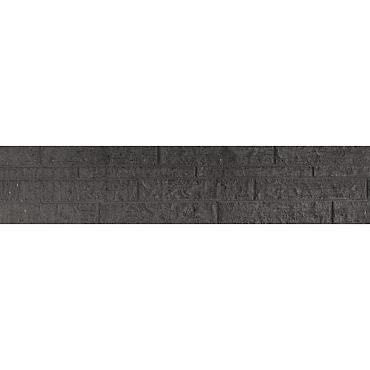 Betonplaat dubbelzijdig rotsmotief 36 x 3,5 x 184 cm, antraciet ongecoat.
