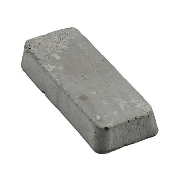 Opvulblokje betonpaal, wit/grijs.