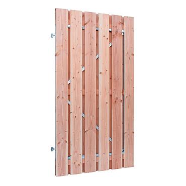 Douglas geschaafde plankendeur op verstelbaar stalen frame, 16 mm, 100 x 195 cm, onbehandeld.