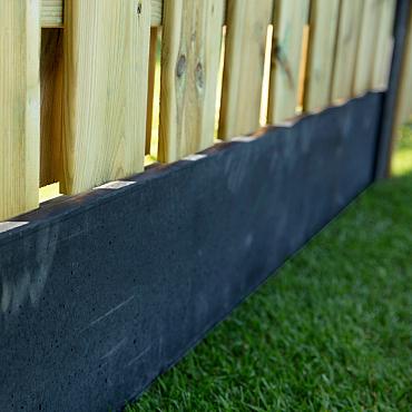Betonplaat glad 24 x 3,5 x 184 cm, antraciet gecoat.