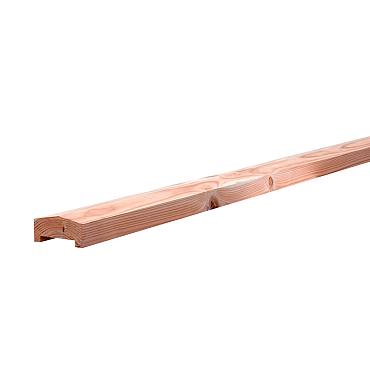 Douglas geschaafde afdekkap met sponning (6,1 x 1 cm) 4,2 x 8,5 x 180 cm, onbehandeld.