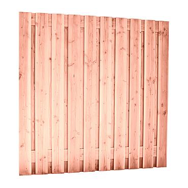 Douglas geschaafd plankenscherm 21-planks 16 mm, 180 x 180 cm t.b.v. betonsysteem, onbehandeld.