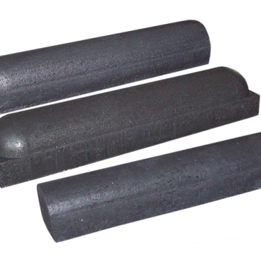 Schampband 21x18x95 1-zijdig rond grijs