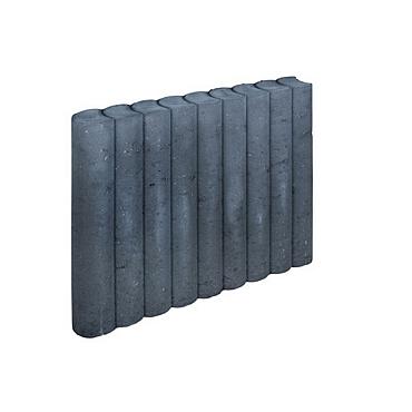 Rondo Palissadeband 8x50x50 cm Zwart