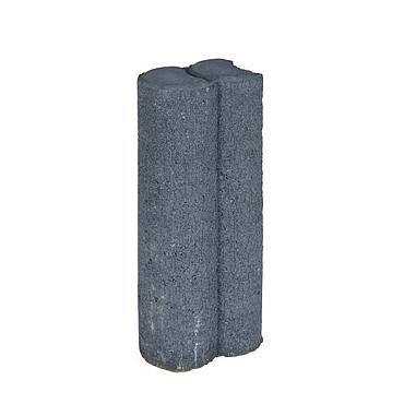 Duo Palissaden Ø6x8,3x25 cm Zwart
