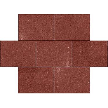 Betontegel 40x60x5 cm Rood