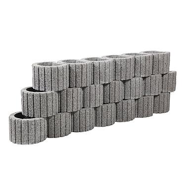CIRKELFLOR GROOT GRIJS 48X38X30CM