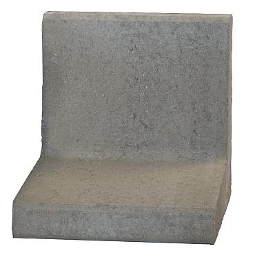 L-element 60x40x34 cm Grijs