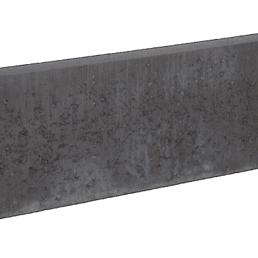 GRASKANTBAND RONDE KOP ZWART 5X25X100CM